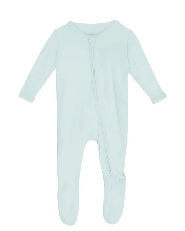 Kickee Pants | Zipper Footie | Fresh Air