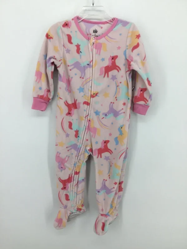 Kid Headquarters Child Size 2 Pink Sleepers