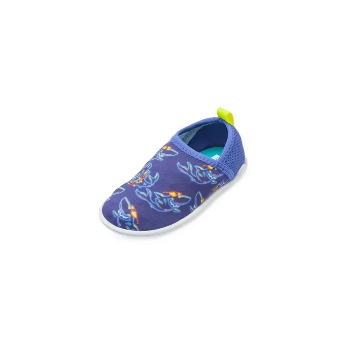 Kids’ Beach Bootie Water Shoes – Neon Shark – L