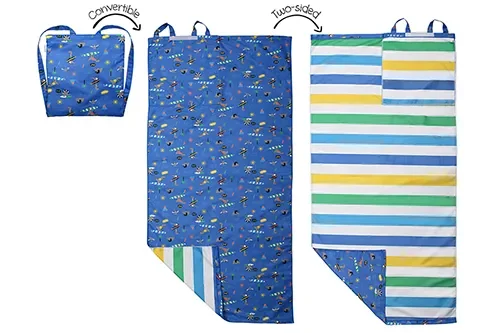 Kids Convertible Towel Backpack – Dino