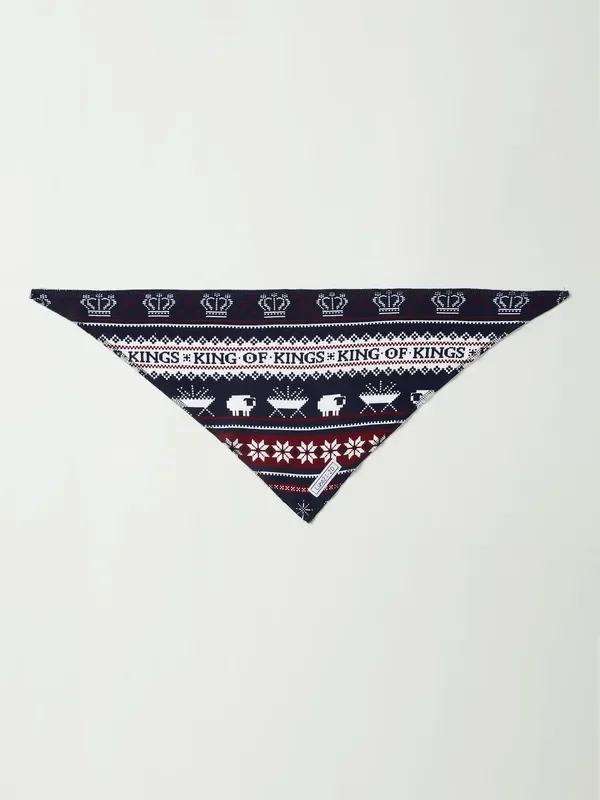 King Of Kings Midnight Blue Pet Bandana Cotton