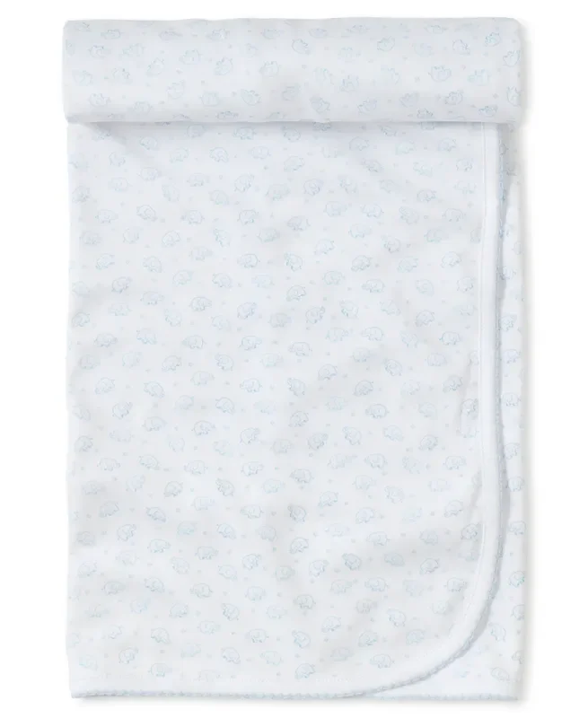 Kissy Kissy Blue Elephant Blanket