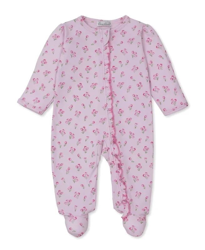 Kissy Kissy Timeless Tulips Ruffle Footie
