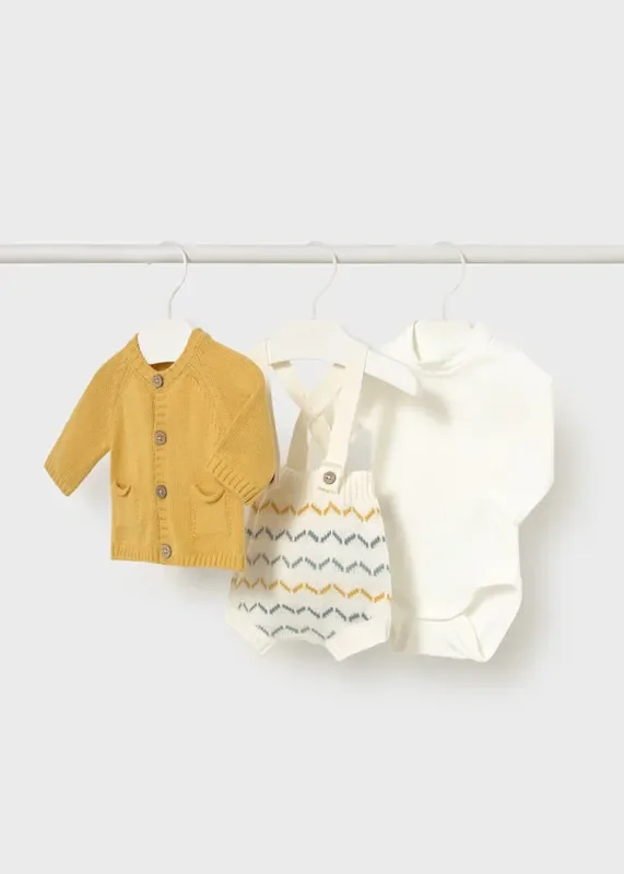 Knit 3pc Short Set