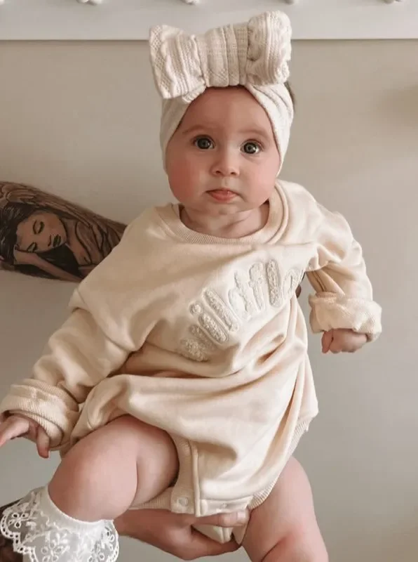 Knit Bow Headband – Off-white