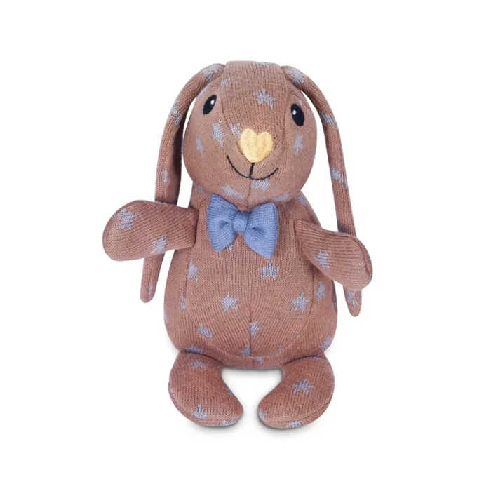 Knit Patterned Bunny Plush – Duke