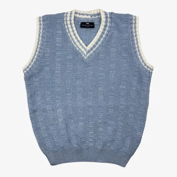 Knit Vest – Marled-sky