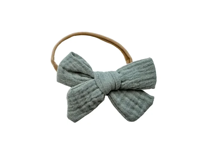 Knot Bow Headband – Sage Green