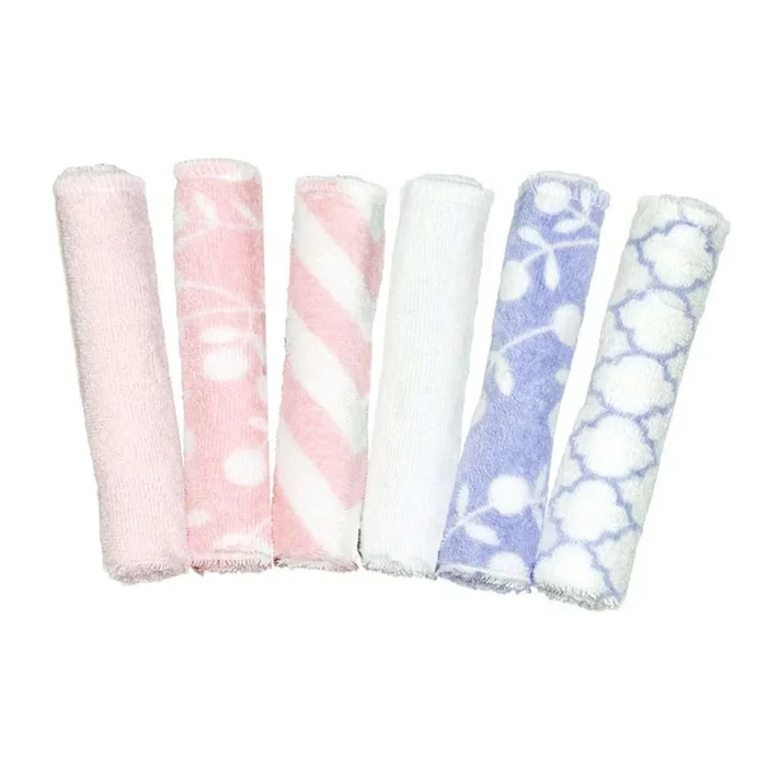 Kushies Wash Cloths (6 Pk) – Girl