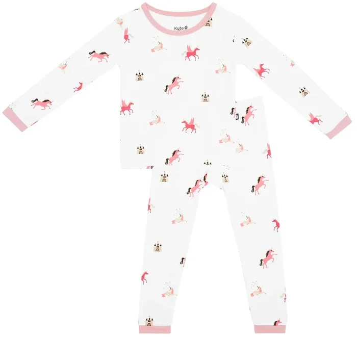 Kyte Baby Toddler Long Sleeve Pajama Set – Unicorn (2T)