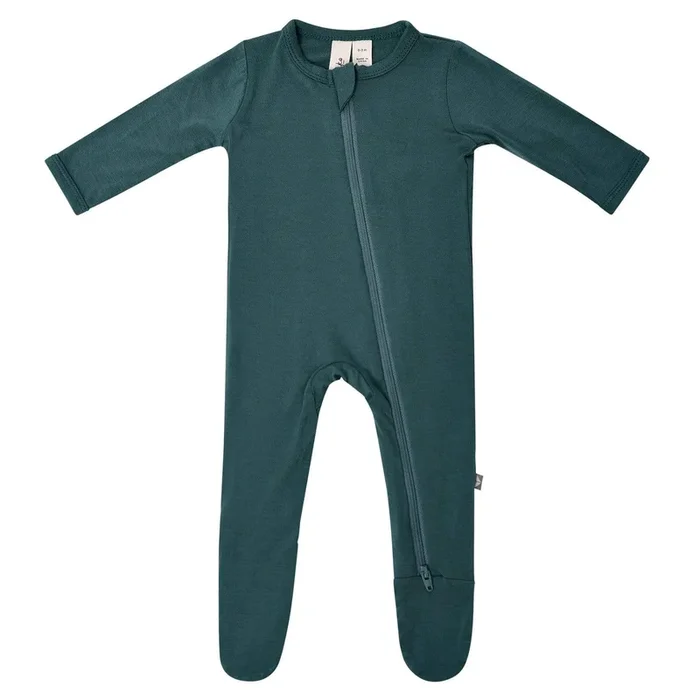 Kyte Baby Zippered Footie | Emerald