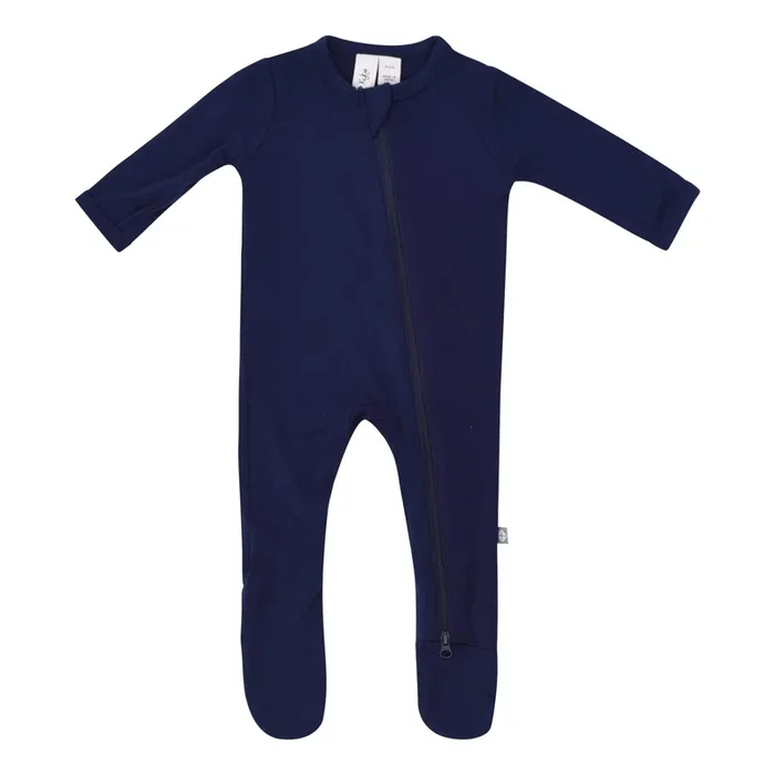 Kyte Baby Zippered Footie | Navy