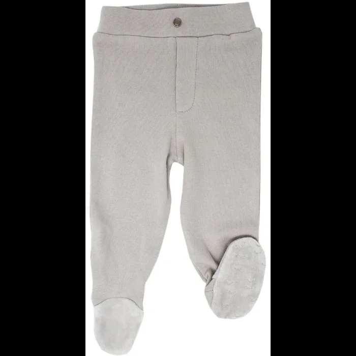 L’ovedbaby Velveteen Light Gray Buttoned Legging