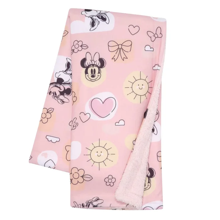 Lambs & Ivy Disney Sweetheart Minnie Baby Blanket