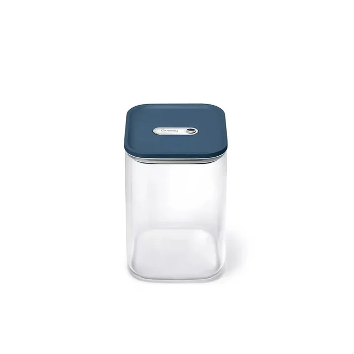 Large Glass Airtight Container – Navy