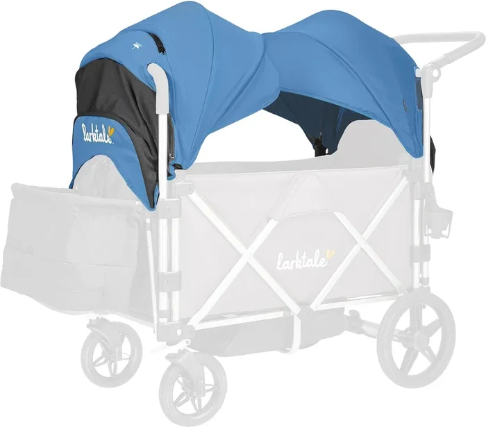 Larktale Caravan Stroller Wagon Canopy Set of 2 – Freshwater Blue