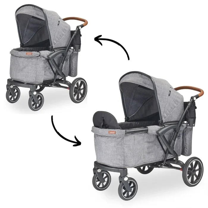 Larktale Sprout Single-to-Double Stroller Wagon – Nightcliff Stone
