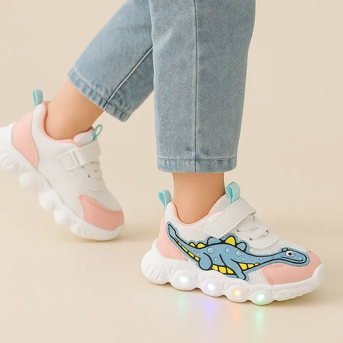 Led Dinosaur Edition Sneakers For Kids (1–6 Years)