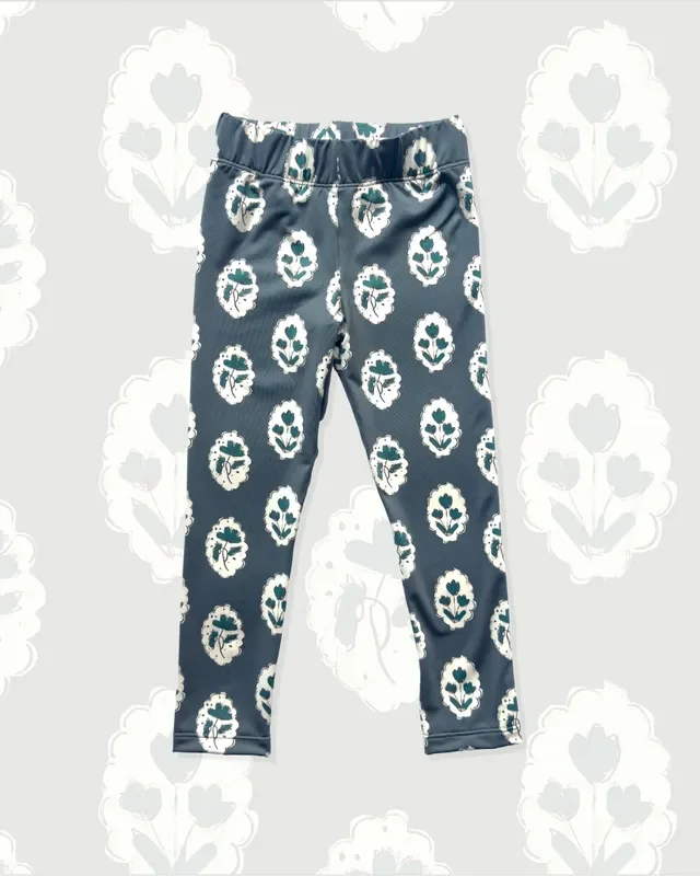Leggings In Intaglio Green