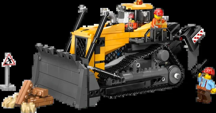 Lego City | Yellow Bulldozer with Front Loader