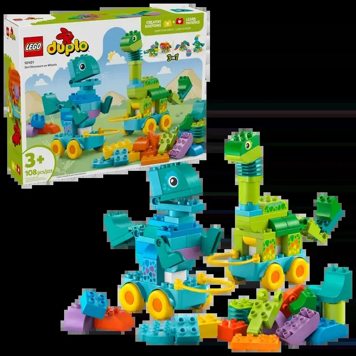 Lego Duplo | 3 In 1 Dinosaurs on Wheels