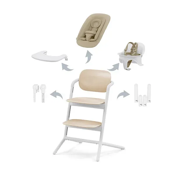 Lemo 4-in-1 High Chair – Sand White