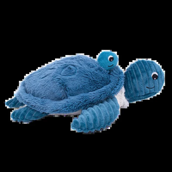 Les Deglingos Ptipotos Savenou Mama and Baby Turtle Blue