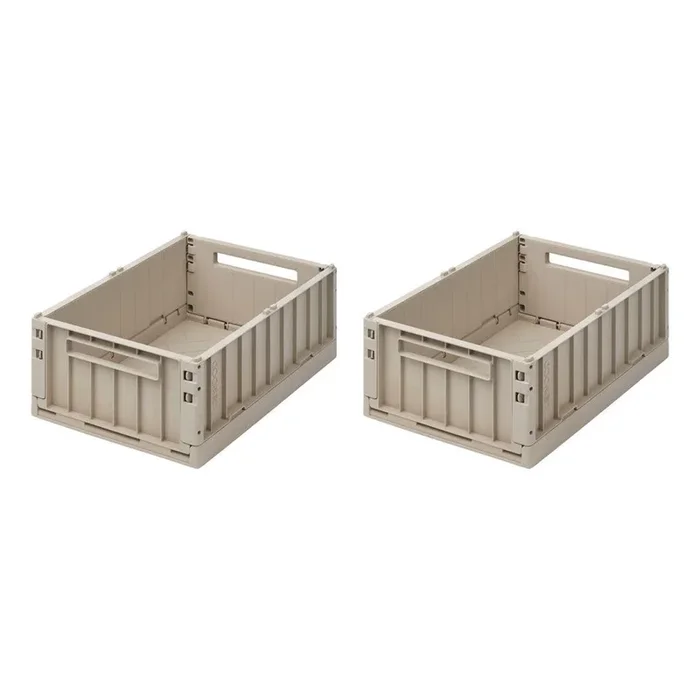 Liewood Weston Storage Boxes – Sandy – Medium – 2 Pack