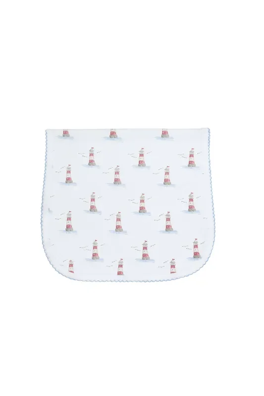 Lighthouse Print Burp Cloth