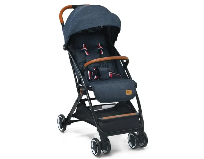 Lightweight Baby Stroller Aluminium Frame w/ Net for Travel Blue