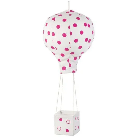 Lil’ Pyar Fuchsia Polkadot Hot Air Balloon Mobile
