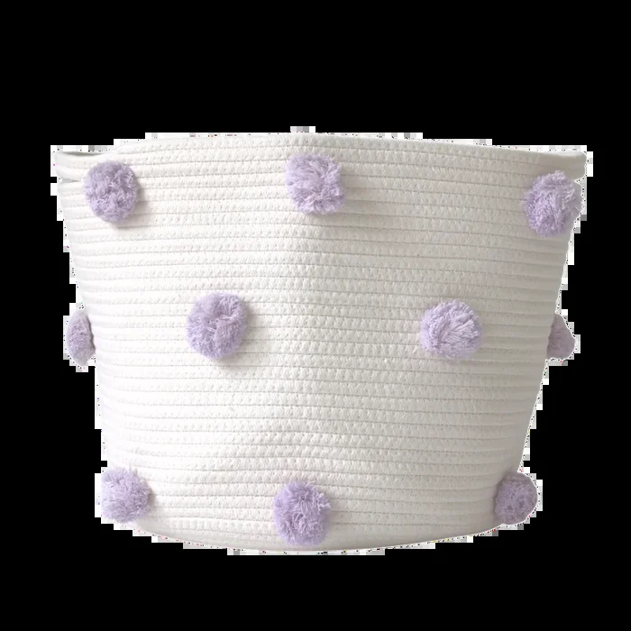 Lilac Pom Basket – Large