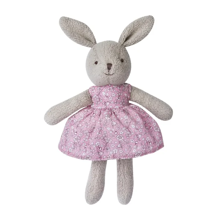 Little Bunny Plush – Grey Vintage Floral