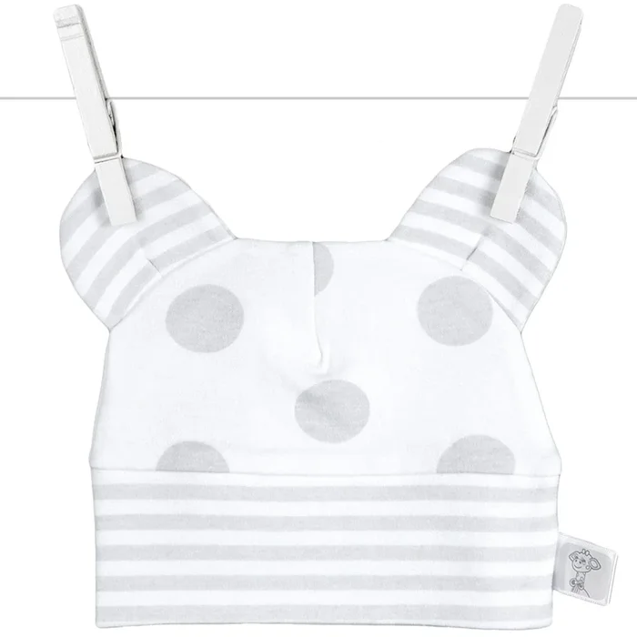 Little Giraffe Lollipop Cap in Silver – 0 to 6 Months