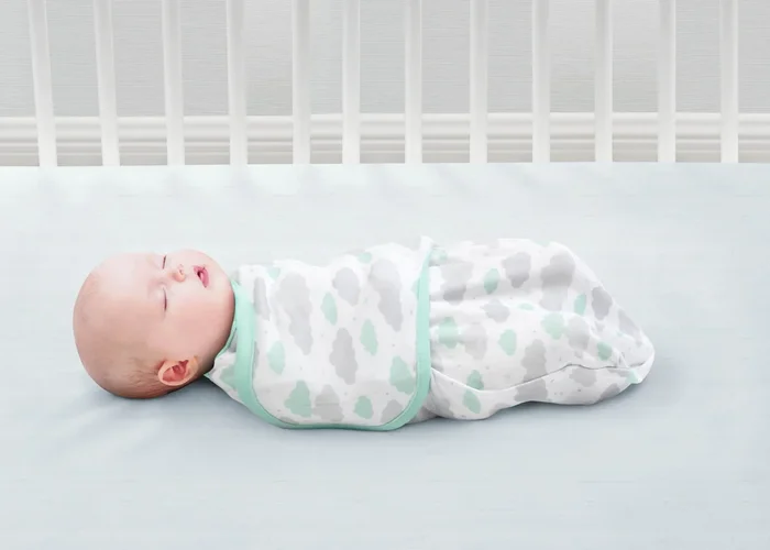 Little Lambs Adjustable Swaddle Wrap – Size Large, Fits Babies 3-6 Months/14-18 lbs., 4-Pack