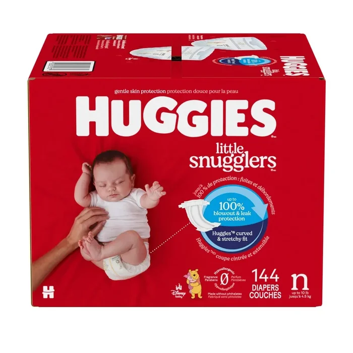 Little Snugglers Diapers – Newborn – 144 Count