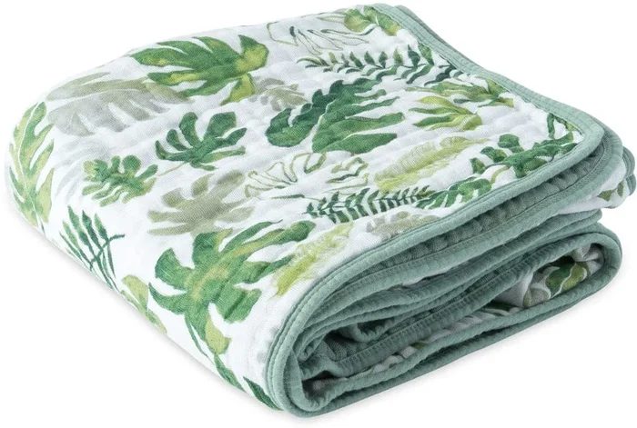 Little Unicorn Cotton Muslin Quilt – Tropical Leaf
