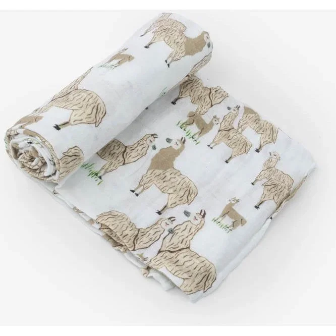 Little Unicorn Cotton Muslin Swaddle Llama Llama