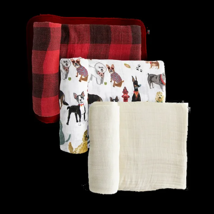 Little Unicorn Cotton Muslin Swaddles 3-Pack | Woof