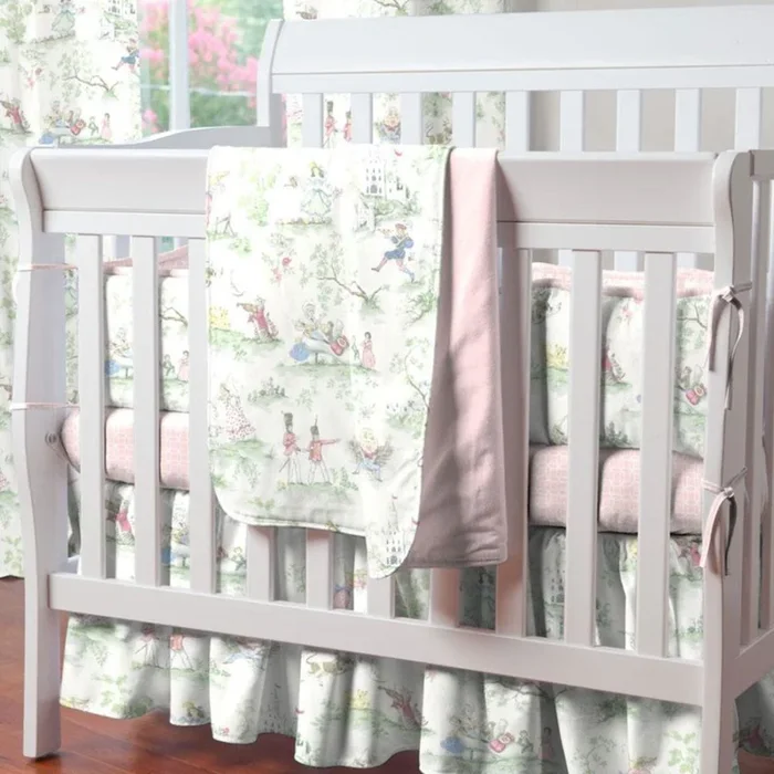Liz and Roo Nursery Rhyme Toile 17″ Drop