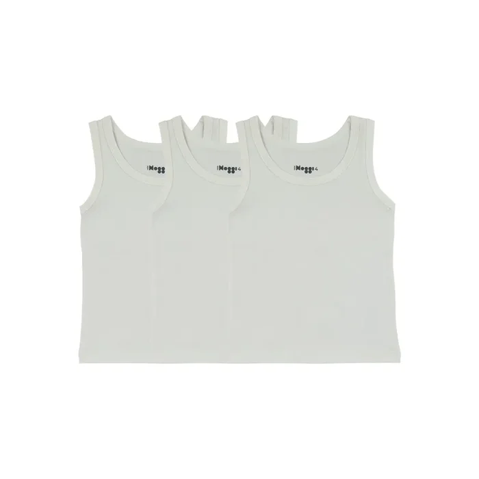Logo Band White, Boy (3 Tanks)