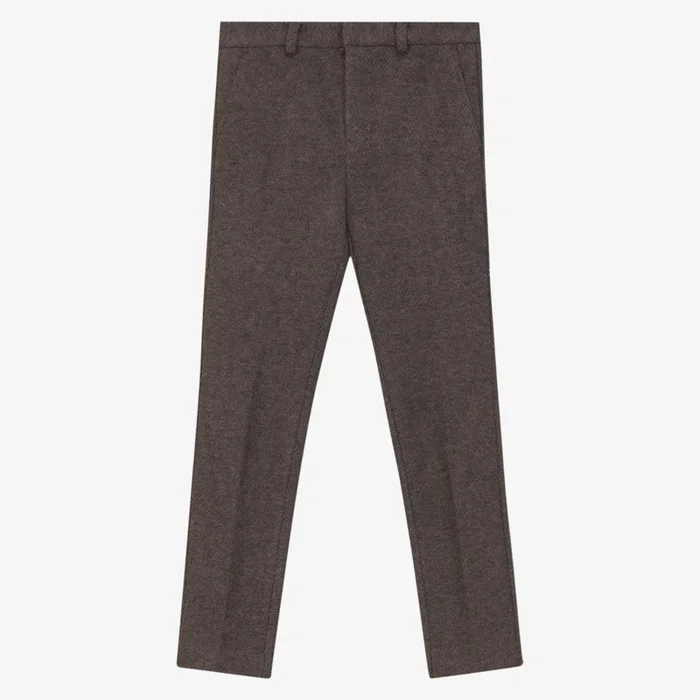 Long Pants – Coffee Herringbone