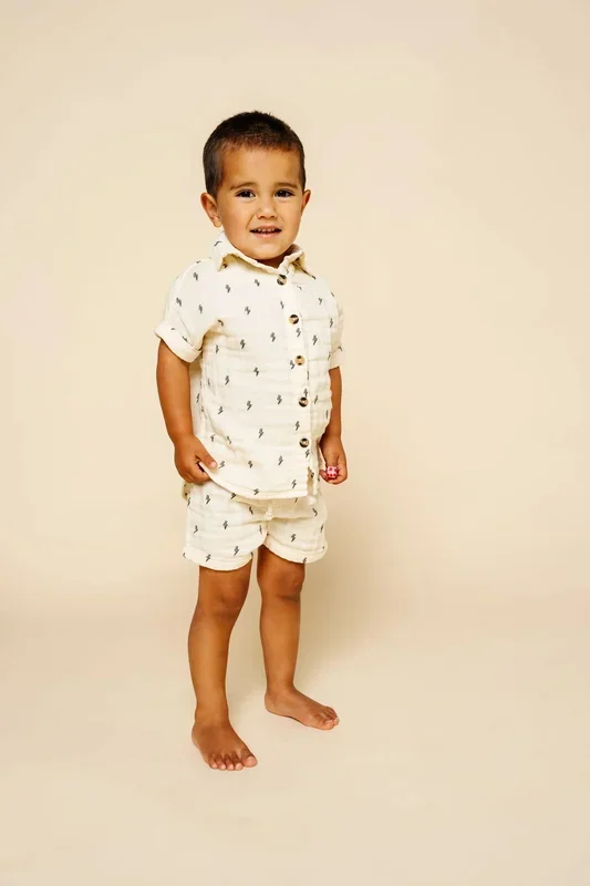 Lou Lou & Company Shirt & Shorts Set – Lightening Bolt