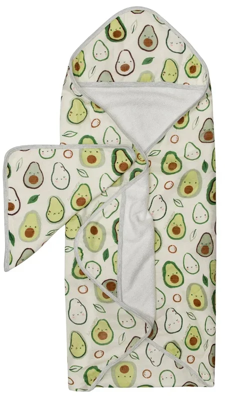 Loulou Lollipop Hooded Towel Set – Avocado