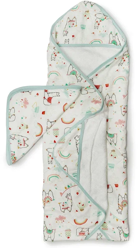 Loulou Lollipop Hooded Towel Set – Llama