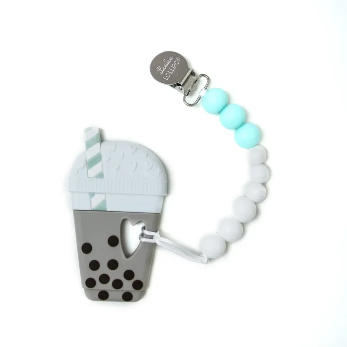 Loulou Lollipop Milk Tea Bubble Tea Teether with Holder Set