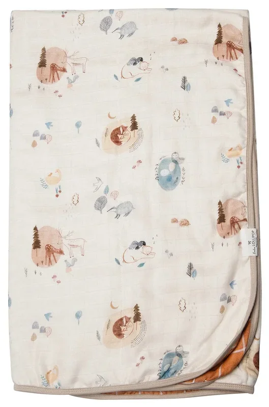 Loulou Lollipop Muslin Quilt Blanket – Cozy Forest
