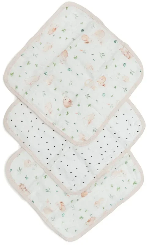 Loulou Lollipop Washcloth 3-Piece Set – Bunny Meadow