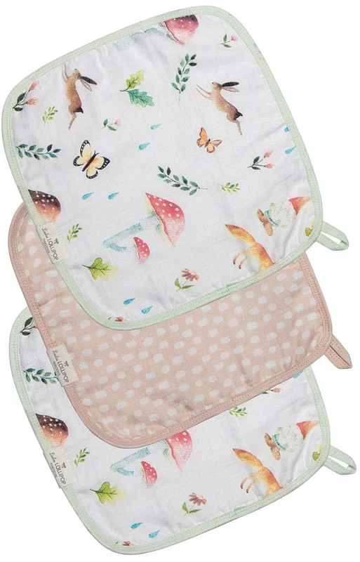 Loulou Lollipop Washcloth 3-Piece Set – Woodland Gnome