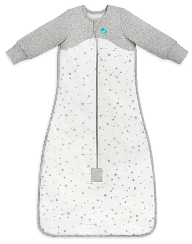 Love To Dream Long Sleeve Sleep Bag Organic Cotton Fleece Mild, 18-36 M – Stellar White